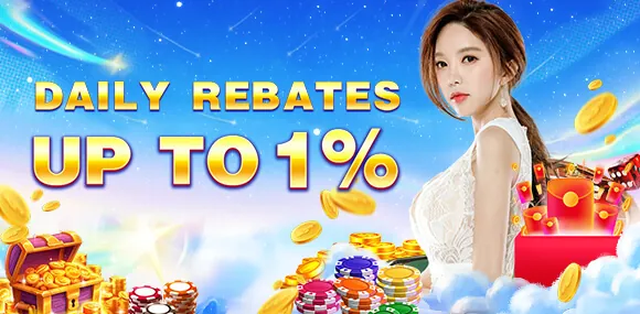 Welcome bonus banner with golden coins